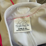 Tiger Friday, Pipedream Jumpsuit in Malibu White Pink, CXL Child 10/12