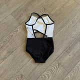 Tiger Friday, Sunshine Leotard in Black and White, CXL Child 10/12 - Final Sale