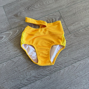 Carissa's Tutu, Ribbed Breakaway Brief in Yellow, Child 8