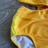 Carissa's Tutu, Ribbed Breakaway Brief in Yellow, Child 8