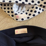 Summer Sky, Navy Polka Dot Set, Child 7/8