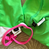 Jo+Jax, Crop Top and Shorts Set in Green White Pink, YL Child 12