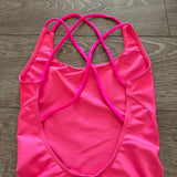 Kandi Kouture, Open Back Hot Pink Biketard, CXL Child 10