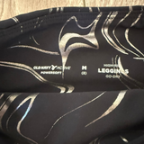 Old Navy, PowerSoft Silver Swirl Leggings in Black, CM Child 8 - Final Sale