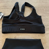 Five Dancewear, Bolt Bra and 5" Shorts in Black, AXXS Child 12/14