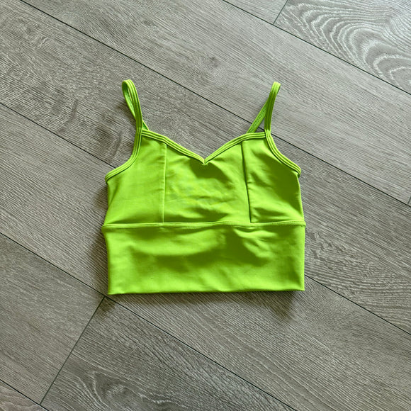 Five Dancewear, Formation Crop Top in Lime Green, PA Child 12/14