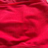 Five Dancewear, Ribbed Crop Top and Briefs Set in Red, YL Child 7/8 - Final Sale