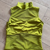 Balera, Lustre Biketard With Mesh in Lime Green, SA Women's 4/6