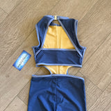 Double Platinum, Gradient Pulse Unitard in Periwinkle Blue, CM Child 8/10