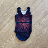 GK Elite, Simone Biles Sunrise Navy Leotard, CL Child 8/10 - Final Sale