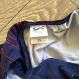GK Elite, Simone Biles Sunrise Navy Leotard, CL Child 8/10 - Final Sale
