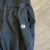 Werk Dancewear, Crush Joggers Mesh Detail with Pocket in Black, YL Child 8/10