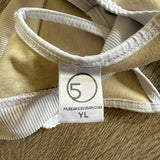 Five Dancewear, Crop Top in White, YL Child 7/8 - Final Sale