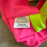 Tiger Friday, Blade Bra in Waikiki Yellow Pink, CXL Child 10/12