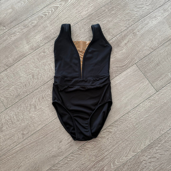 Tiger Friday, Low Back Oscar Leotard in Odile Black, AXXS Child 12/14 - Final Sale