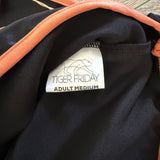 Tiger Friday, Radiance Mimi Crop Top in Black and Burnt Orange, AM Women's 4/6