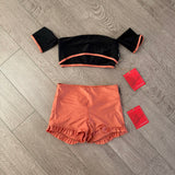 Tiger Friday, Filly Bootie Shorts in Burnt Orange, AM Women's 4/6