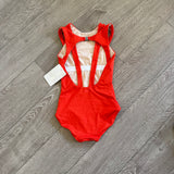 Jo+Jax, Ignite Leotard in Electric Red Orange, XXSA Women's 00