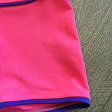 Tiger Friday, Horizon Ribbed Shorties in Catwalk Pink, CXL Child 10/12 - Final Sale