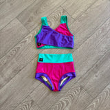 Kandi Kouture, Tri-Color Set in Teal Purple Pink, CL Child 7/8 - Final Sale
