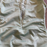 Chelsea B, Open Back Lace Detail Radiance Leotard in Mint Green, CL Child 10/12 - Final Sale