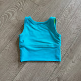 Tiger Friday, Quattro Crop Top in Riptide Blue Yellow, CM Child 6/8 - Final Sale