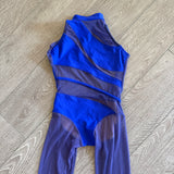 AA Dance, Sandy Unitard in Royal Blue, CM Child 6/7