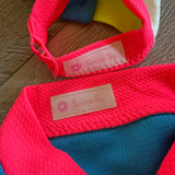 Summer Sky, Open Back Neon Yellow Orange Blue Bow Set, CS Child 4/6 - Final Sale