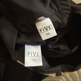 Five Dancewear, Mesh Detail Crop Top and Shorts Set in Black, YXL Child 10