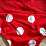 Mesh Detail Polka Dot Ladybug Leotard, Child 8 - Final Sale