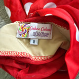 Mesh Detail Polka Dot Ladybug Leotard, Child 8 - Final Sale