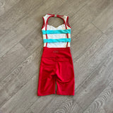 Tiger Friday, Wings Jumpsuit in Ada Red Blue White, CXL Child 10/12