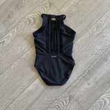 Dancewear, Black Leotard with Mesh Detail, YM Child 5/6