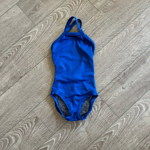 Five Dancewear, Low Back Strappy Detail Leotard in Royal Blue, YL Child 7/8 - Final Sale