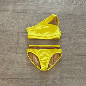 AA Dance, Lena Set in Yellow and Nude Mesh, CM 6/7 - Final Sale