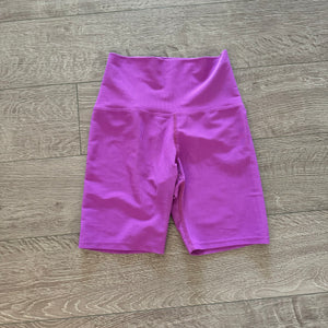 Five Dancewear, Ribbed Biker Shorts in Bright Purple, PA Child 12/14 - Final Sale