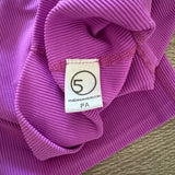 Five Dancewear, Ribbed Biker Shorts in Bright Purple, PA Child 12/14 - Final Sale