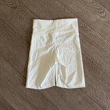 Soel Dancewear, Biker Shorts in White, CXL 10/12