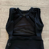 Five Dancewear, Black Mesh Geo Leotard in Black, YM Child 5/6 - Final Sale