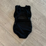 Five Dancewear, Black Mesh Geo Leotard in Black, YM Child 5/6 - Final Sale