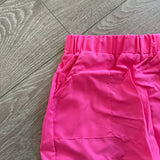 Pocket Cargo Jogger Pants with Chain in Hot Pink, Child 8