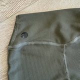 Five Dancewear, Ribbed Leggings in Olive Green, Child 10/12 - Final Sale