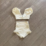 Tiger Friday, Damsel Bralette in Ivory White, CM Child 6/8 - Final Sale