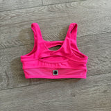Five Dancewear, Mesh Detail Crop Top in Hot Pink, YL Child 7/8 - Final Sale