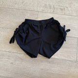 Blue Water, Side Tied Shorts in Black, CM Child 6/7 - Final Sale