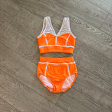 LA Dance Designs, Nova Set in Neon Orange, Child Jr 10/12