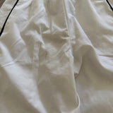 Pocket Cargo Jogger Pants in White with Black Lines, Child 8 - Final Sale