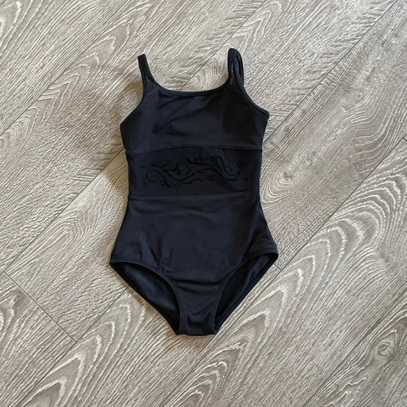 Bloch, Black Leotard with Mesh Detail Section, Child 6