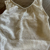 Perfect Balance, White Sequin Leotard with Matching Scrunchies, IC 5/6