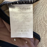 Lila Chelene, Black Red Ombre Gymnastics Leotard with Crystals, Child 9/10 - Final Sale